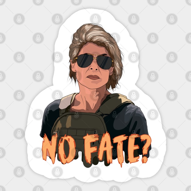 Sarah Connor No Fate? Sticker by STARSsoft